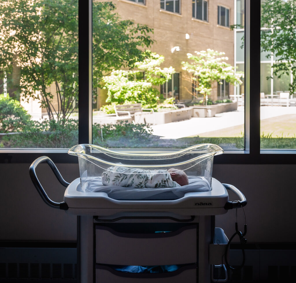 Modern hospital newborn photographer