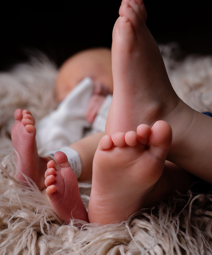 Emotional motherhood portrait captured during studio maternity session in St Croix Valley