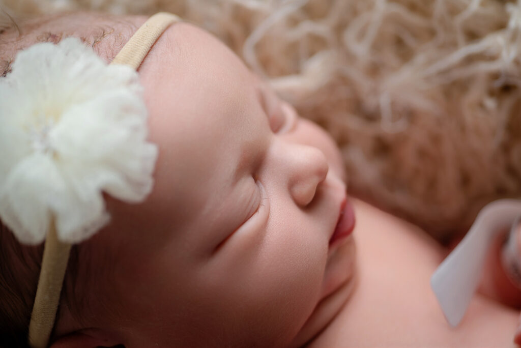 Baby girl with bow