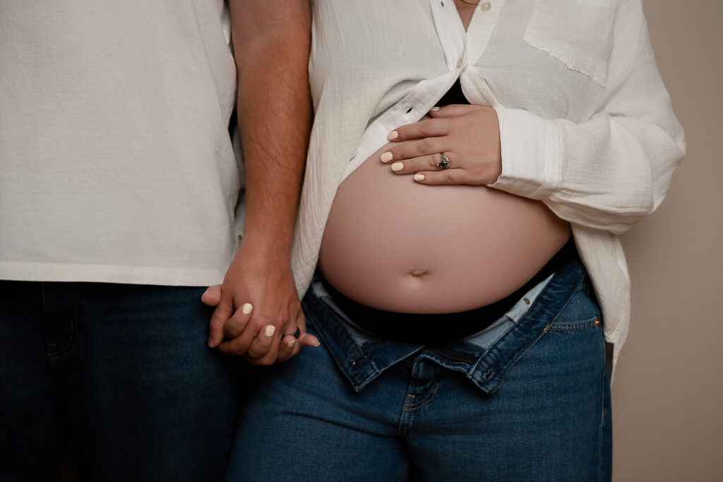 Maternity photography session for expecting mother in Emerald, WI near New Richmond, WI