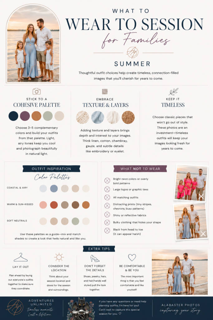 Summer Family Photo Outfit Ideas | Wisconsin Family Photography