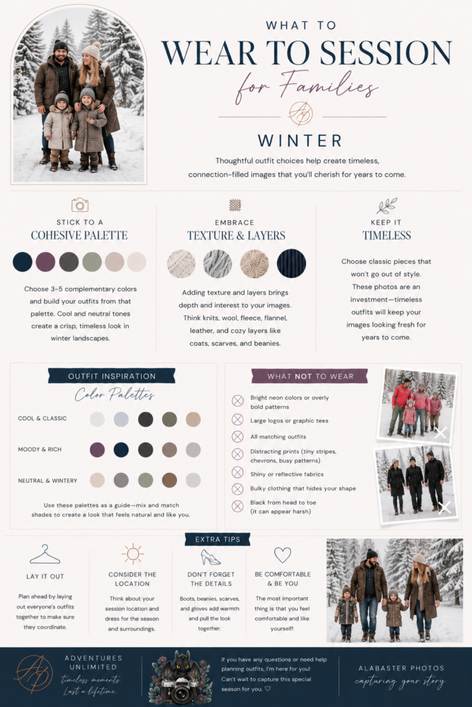 Winter Family Photo Styling Guide | New Richmond Family Photographer
